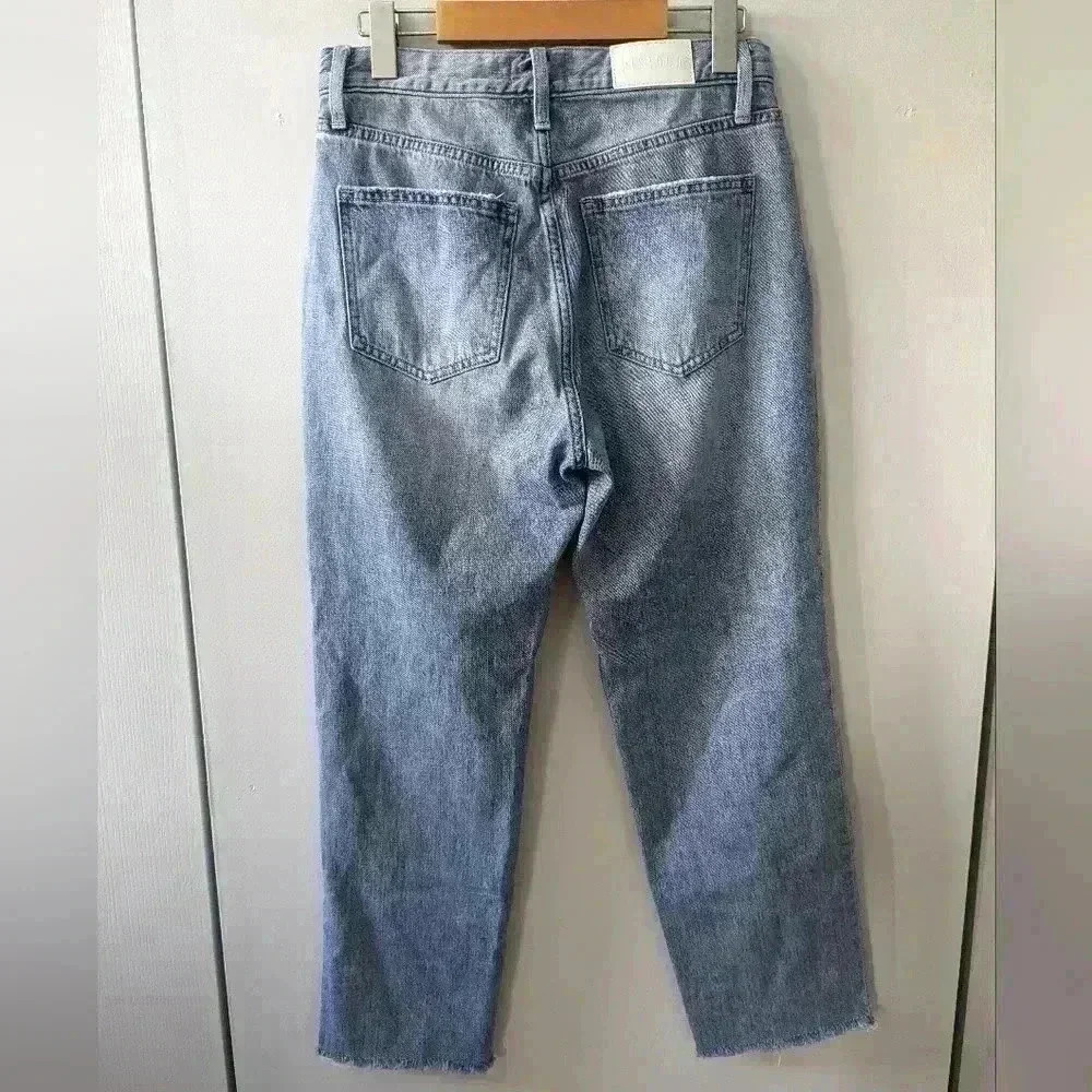PISTOLA Jeans size 27 women Distressed Blue Color Crop - Picture 5 of 11